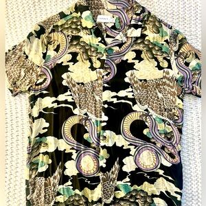 Top man short sleeve button down shirt.